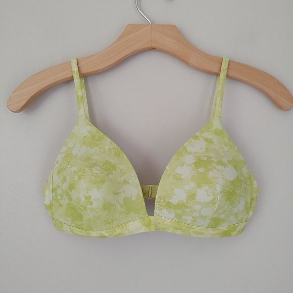 Lululemon Deep Sea Swim Bikini Top Size 4 Dappled Blossom Yellow Multi - Picture 7 of 16